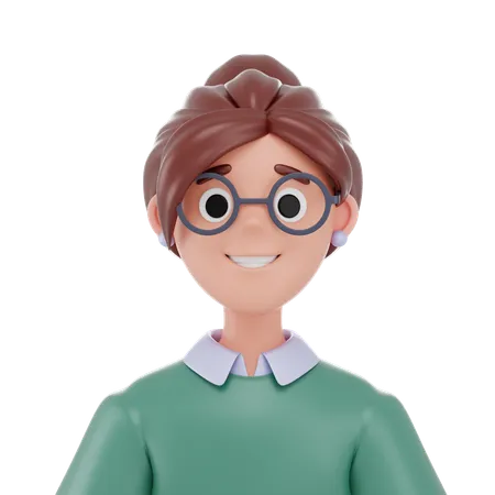 Teacher Women  3D Icon