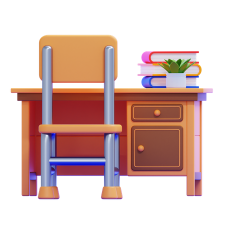 Teacher’s Desk  3D Icon