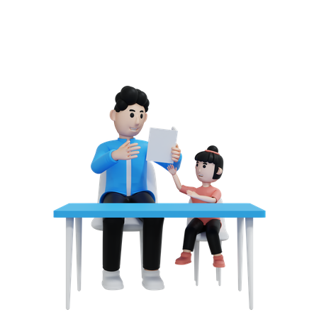 Teaching Child  3D Icon