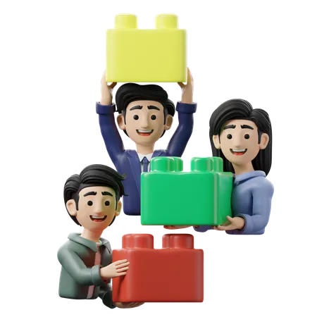 Team Building  3D Icon
