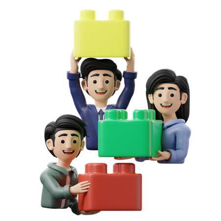 Team Building  3D Icon