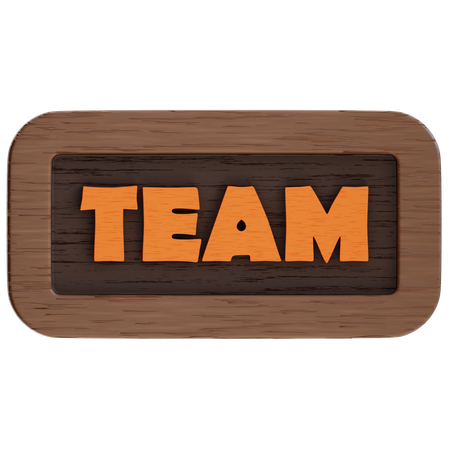 Team Button  3D Icon
