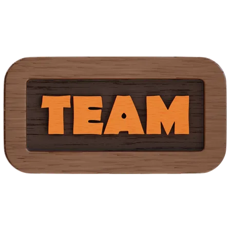Team Button  3D Icon