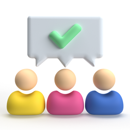 Team Check  3D Icon