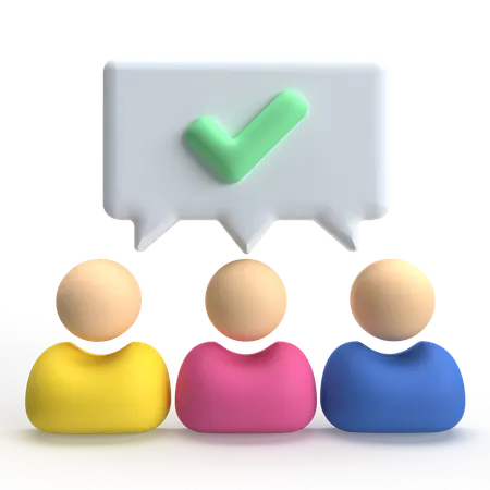 Team Check  3D Icon