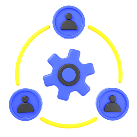 Team Collaboration  3D Icon