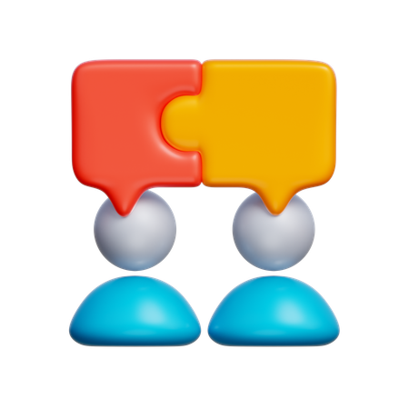 Team Collaboration  3D Icon