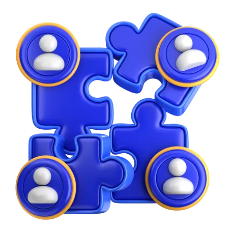 Team Collaboration  3D Icon