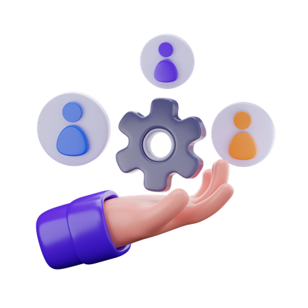 Team Collaboration  3D Icon