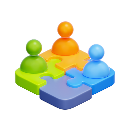 Team Collaboration  3D Icon