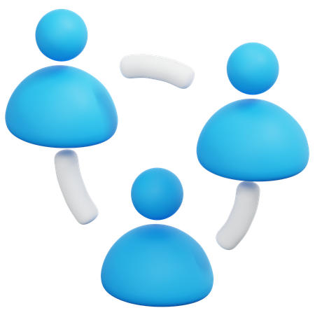 Team Collaboration Flow  3D Icon