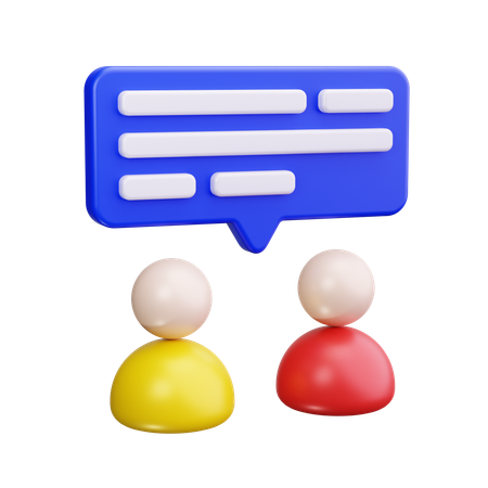 Team Communication  3D Icon