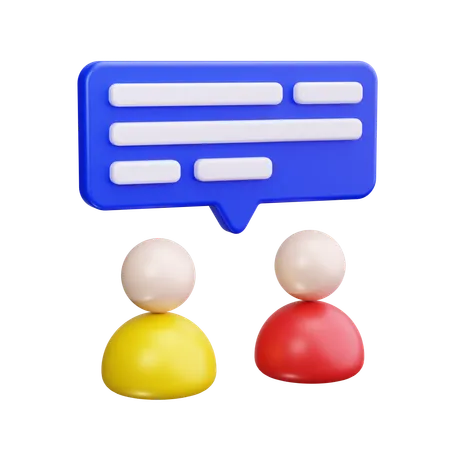 Team Communication  3D Icon