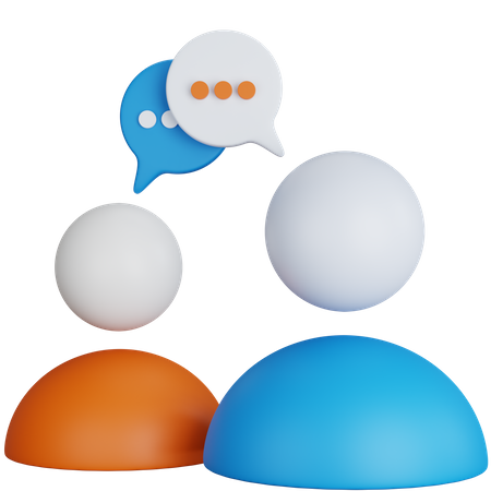 Team Communication  3D Icon