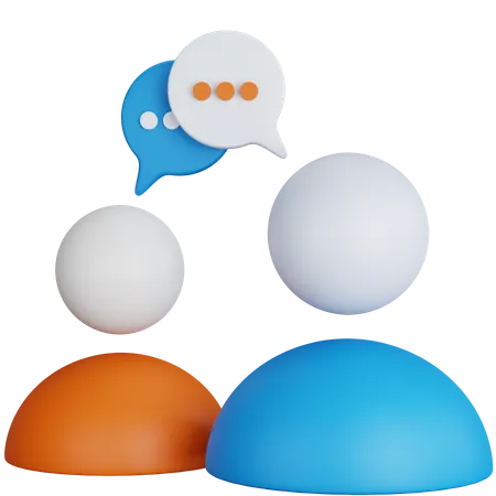 Team Communication 3D Icon