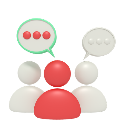 Teamdiskussion  3D Icon