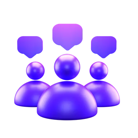 Teamdiskussion  3D Icon