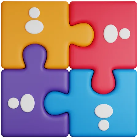 Team Group Puzzle  3D Icon