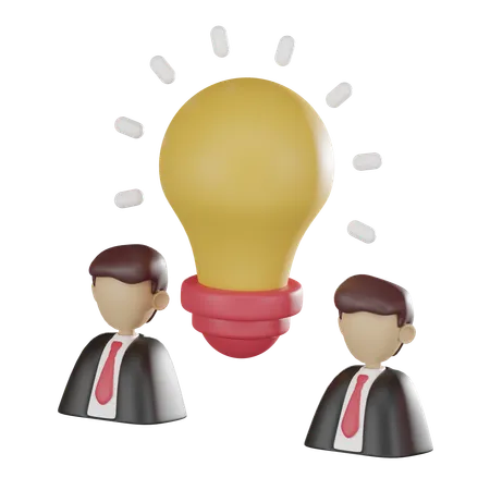 Unlock Business Potential Of A Businessman With Light Bulb Icon Perfect For Startups And Innovation Concepts 3 D Render 3D Icon
