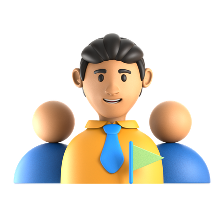 Team Lead  3D Icon