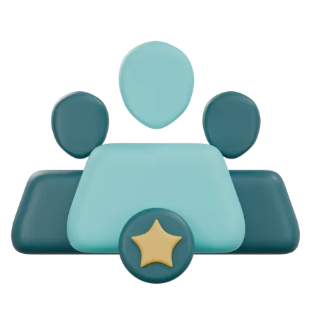 Team Leader  3D Icon