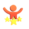 man star 3d logo