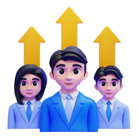 Team Leadership  3D Icon