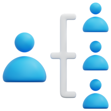 Team Leadership Structure  3D Icon