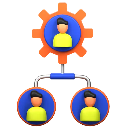Team Management 3 D Icon Illustration 3D Icon