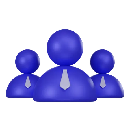 A 3 D Icon Illustrating A Business Team With Figures In Professional Attire Representing Collaboration Teamwork And Corporate Culture 3D Icon