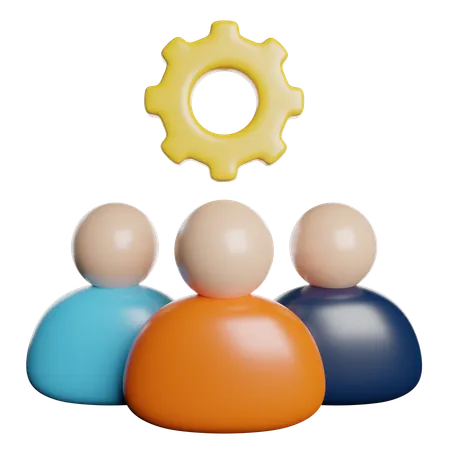 Team Management Group 3D Icon