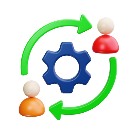 Team Management  3D Icon