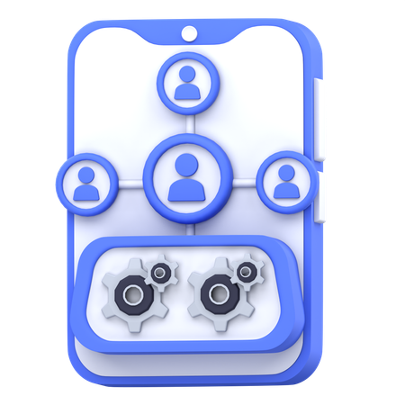 Team Management  3D Icon