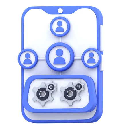 Team Management  3D Icon