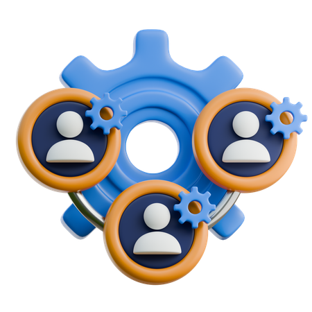 Team Management  3D Icon