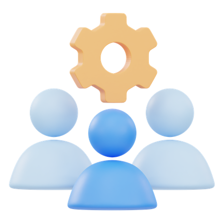 Team Management  3D Icon