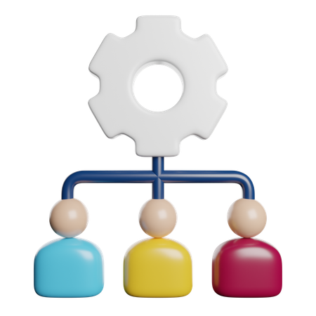 Team Management  3D Icon