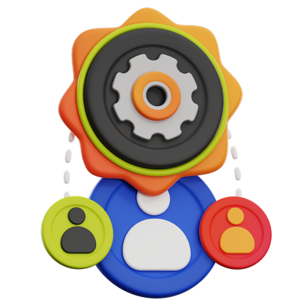 TEAM MANAGEMENT  3D Icon