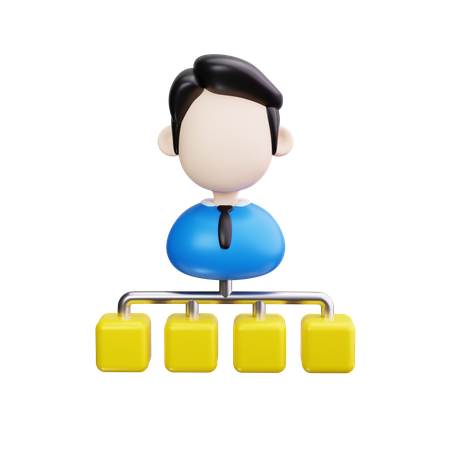 Team management  3D Icon