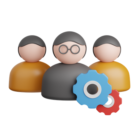 Team Management  3D Icon