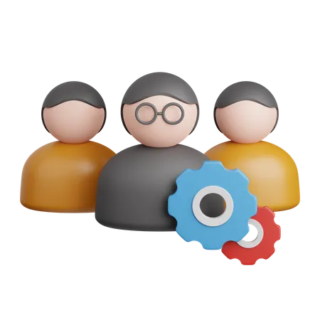 Team Management  3D Icon