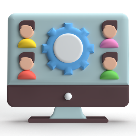 Team Management  3D Icon