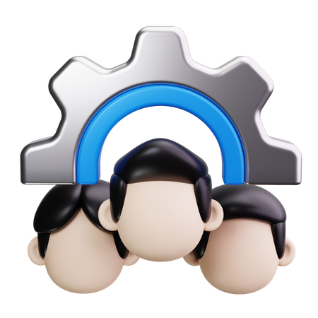 Team Management  3D Icon