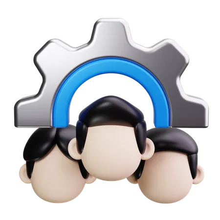 Team Management  3D Icon