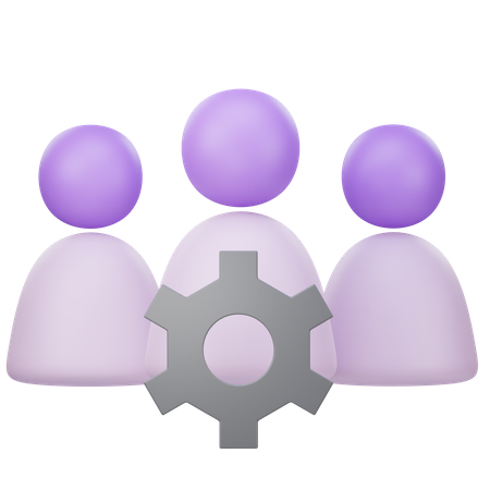 Team Management  3D Icon