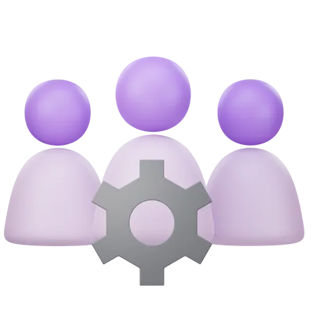 Team Management  3D Icon