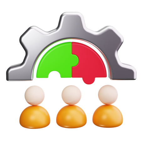 Team Management  3D Icon