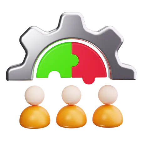 Team Management  3D Icon