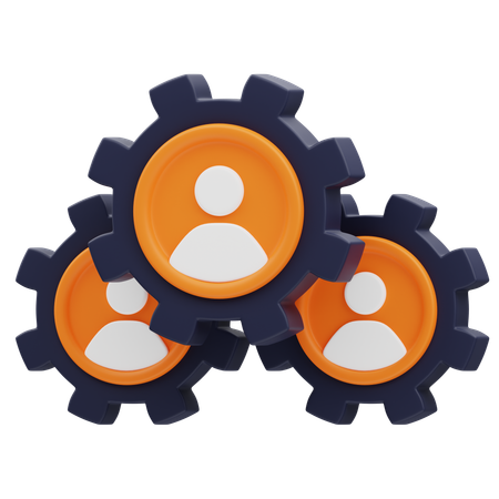 Team Management  3D Icon