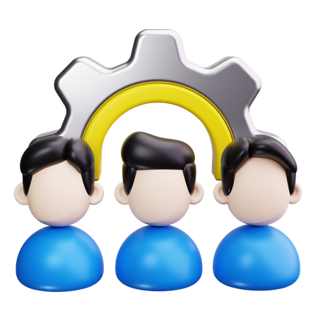 Team Management  3D Icon